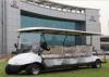 White 8 Seater Electric Car Golf Car With Plastic Bodywork With CE For Hotel / Resort