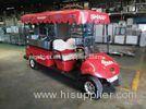 Red Color 2 Seater 48V 3 KW Electric Utility Golf Cart / Beverage Cart Road Legal