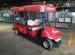 Red Color 2 Seater 48V 3 KW Electric Utility Golf Cart / Beverage Cart Road Legal