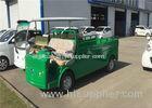 Green Small Electric Utility Vehicles With 2 Seats / Cargo Bed Battery Powered