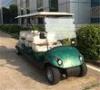 Green Color 48V 4KW Electric 6 Passenger Golf Carts With Awnings / Flip Flop Seat