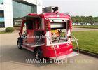 Custom Red 2 Seater Electric Fire Truck / 48V Battery Powered Fire Engine