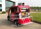 Custom Red 2 Seater Electric Fire Truck / 48V Battery Powered Fire Engine