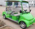 Green 4 Seat Electric Car Sightseeing Electric Vehicle For 4 Persons With DC Motor