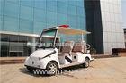 White 6 Passenger Electric Car Golf Cart For 6 Persons With CE Certified