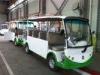 4KW DC Motor Electric Shuttle Bus With Closed Door For Tourist Sightseeing