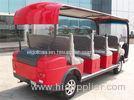 Red Pure Electric Power City Sightseeing Bus For 11 Passenger / Tourist