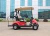 Coral Red 2 Seater Electrical Golf Carts With Caddy Plate / Curtis Controller