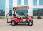 Coral Red 2 Seater Electrical Golf Carts With Caddy Plate / Curtis Controller