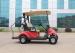Coral Red 2 Seater Electrical Golf Carts With Caddy Plate / Curtis Controller