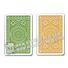 XF Italia Modiano Poker Club | Club Casino | verde / marron Regular Set 2 cubierta | para lentes de contacto |