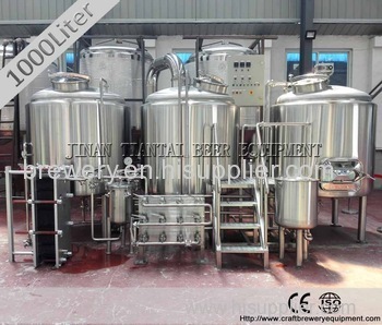 500 L electric heating method threee vessel best brewing system