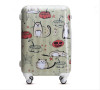 scrawl cat abs luggage travel trolley luggage