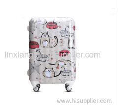 scrawl cat abs luggage travel trolley luggage