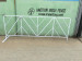 Portable Steel Crowd Control Retractable Barrier/ removable temporary barriers