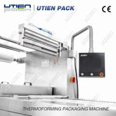 chicken meat thermoforming vacuum packing machine