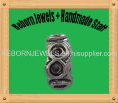 european style large hole bead number "8"