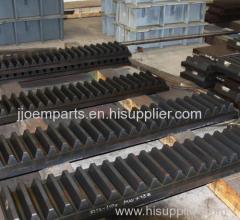 Forged Forging Steel CNC Milled Milling Grinding Gear Racks/Rack Gears (AISI 4140/42CrMo4/1.7225/SCM 440)