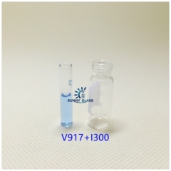 300ul Micro-insert 6×31mm clear vials flat bottom suits for ND9