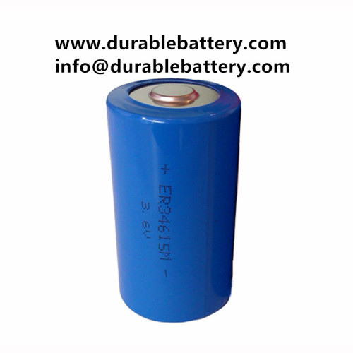 lisocl2 ER34615M 3.6V D Type 14500mAh Lithium Thionyl Chloride Power Type Non chargeable Battery