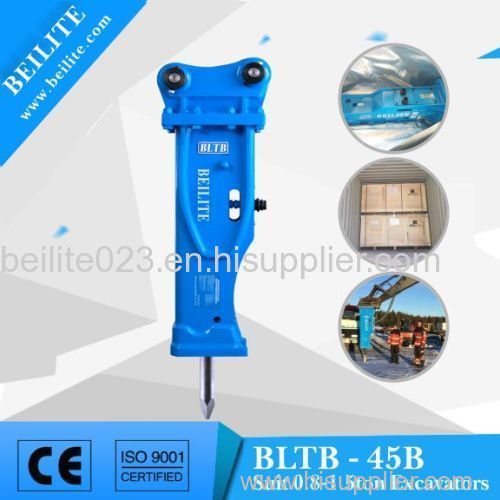 45 mm chisel diameter BLTB hydraulic hammer for mini excavator