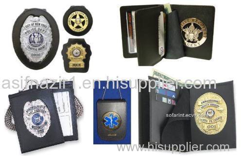 Police Badge Holder Wallet/ ID Card Holder/ Custom Badge Wallet