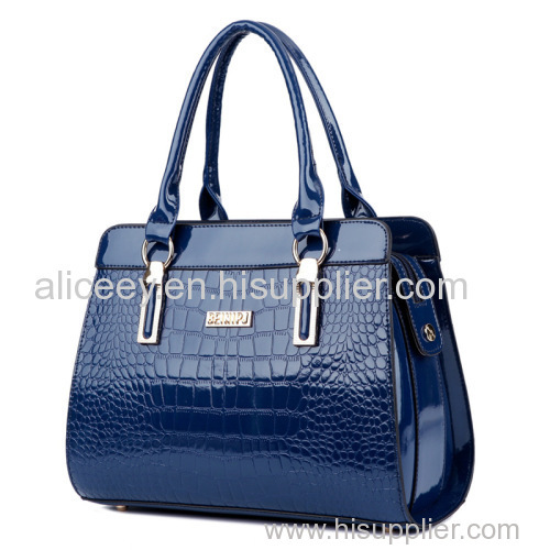 Women Crocodile Patent Leather Handbags Cheap Lady Tote Shoulder Crossbody Bags on Sale