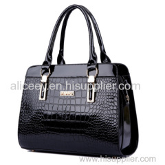 Women Crocodile Patent Leather Handbags Cheap Lady Tote Shoulder Crossbody Bags on Sale