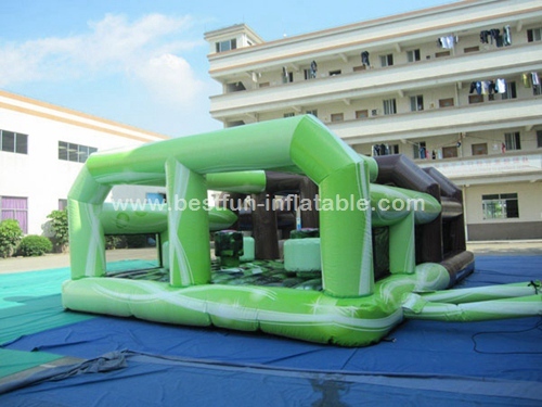 Massive Inflatable Military Obstacle Course