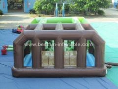 Massive Inflatable Military Obstacle Course