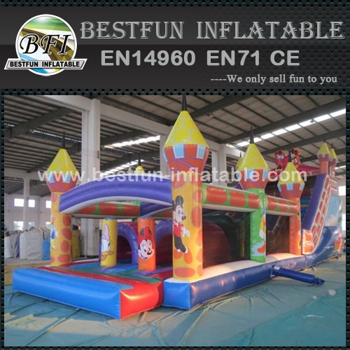 Mickey mouse bounce house inflatable obstacle game