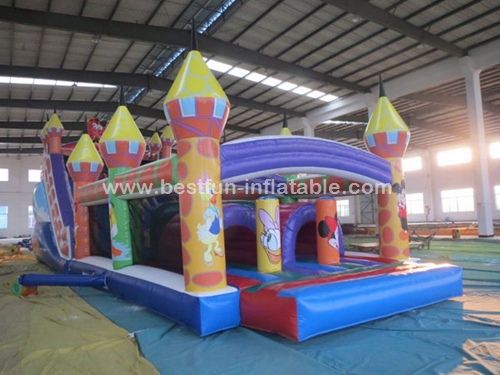 Mickey mouse bounce house inflatable obstacle game