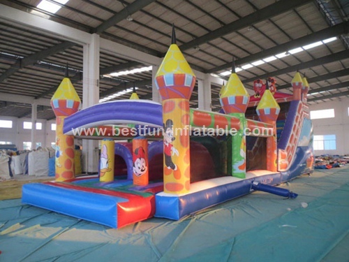 Mickey mouse bounce house inflatable obstacle game