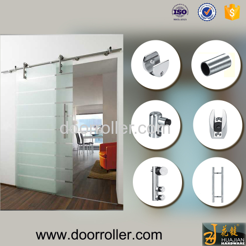 round type sliding glass barn door tracks and rollers systems