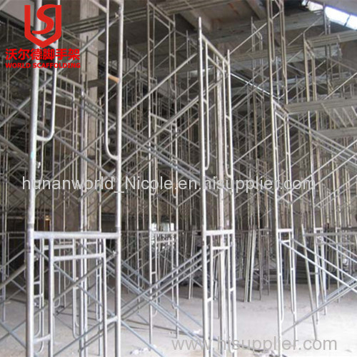 Construction durable galvanized factory price High Quality Ladder New Or Used Frame Scaffolding For Sale
