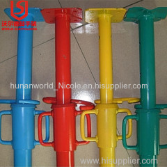 Steel tubular scaffolding adjustable U head acrow prop for H20 beam formwork WORLD SCAFFOLDING CO LTD