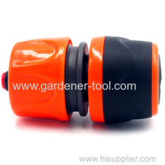 Plastic garden hose soft universal quick connector with waterstop