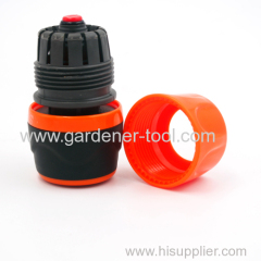 Plastic garden hose soft universal quick connector with waterstop