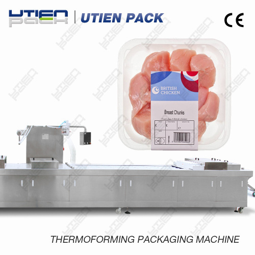 Chicken breast thermoforming packaging machine