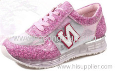 Lady casual sports lace shoes