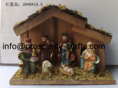 Poly resin Nativity set