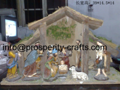 Poly resin Nativity set