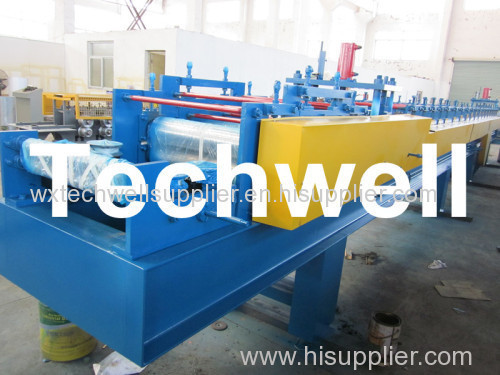 18 Forming Station 2.5mm Material Thickness Ridge Cap Roll Forming Machine With Manual Hydraulic Decoiler