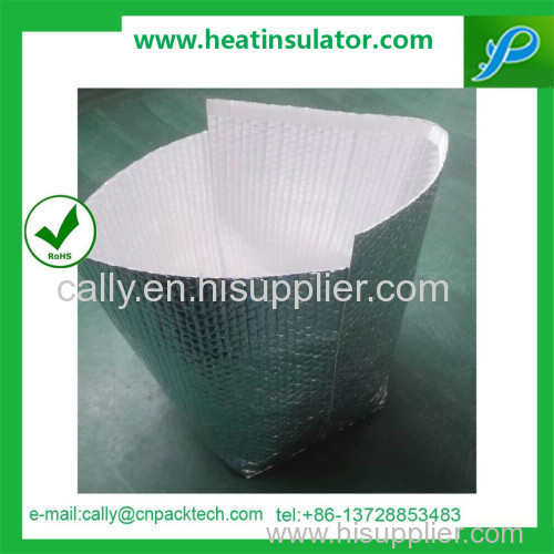 Silver foil bubble heat barrier insulated shipping packaging box liner