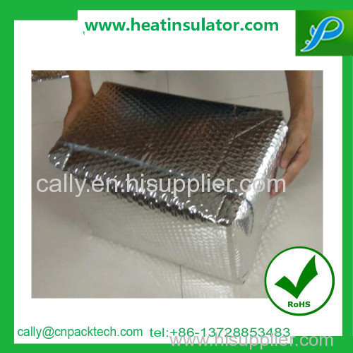 Perishable goods packaging temperature maintain foil box liner