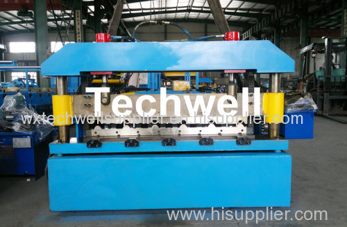 Chain Transmission Roof Sheet Cold Roll Forming Machine With 10-18 Forming Station