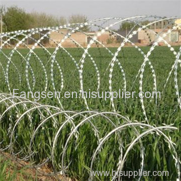 Galvanized razor barbed wire