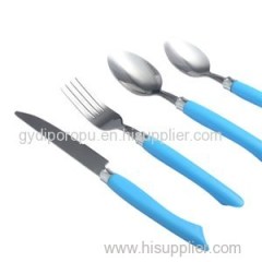 24pices Cutlery Set With PP Handle