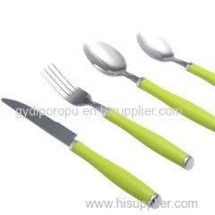 16pices Cutlery Set With Plastic Handle
