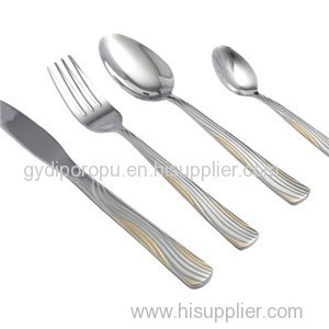 72pcs 18/10 Gold Plated Flatware Sets